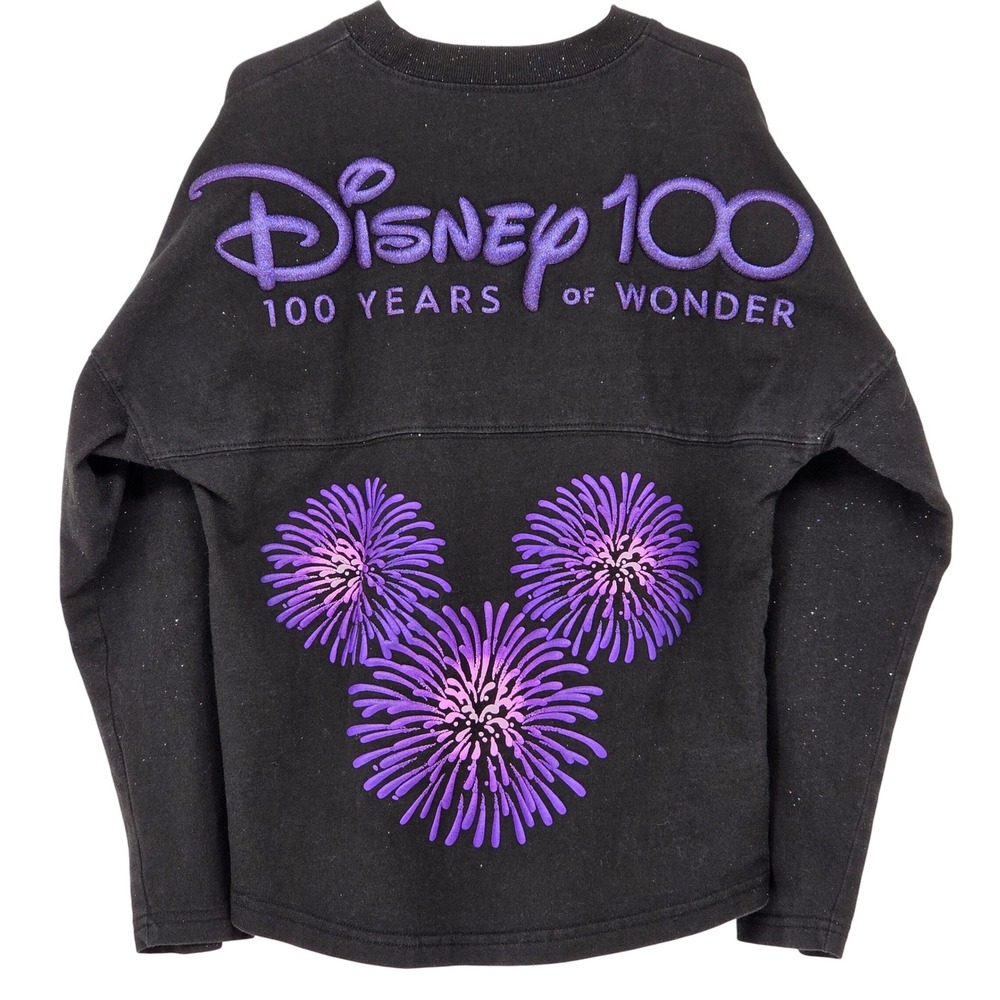 Disney Youth Kids 7/8 Medium 100 Years of Wonder Spirit Jersey Finale Glitter